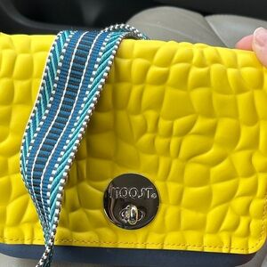 Moost interchangeable straps Yellow and Blue Women's Bag